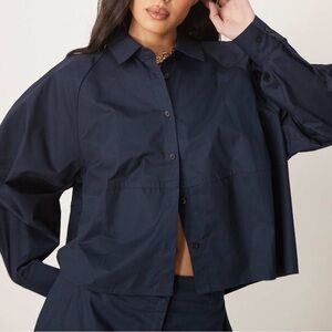 ASOS Dark Blue Button Down Shirt